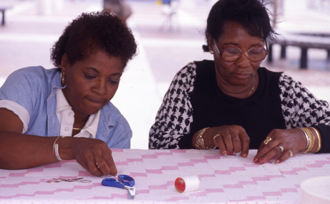 African American quilters at the 1988 Traditions: South Florida Folklife Festival