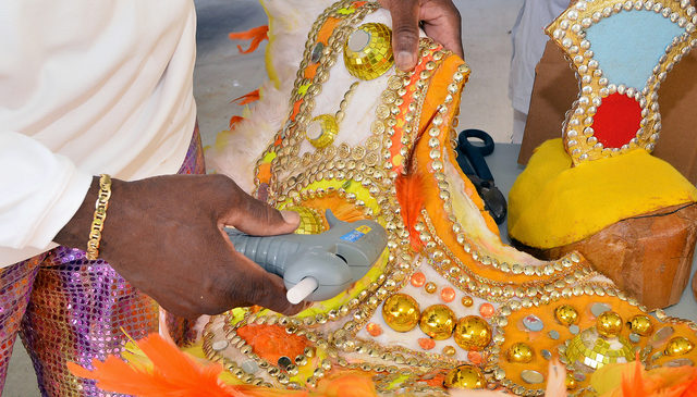 Junkanoo costume-making