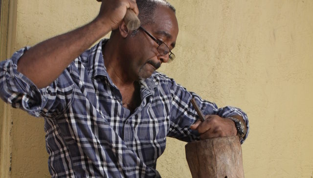 Hollowing out a drum