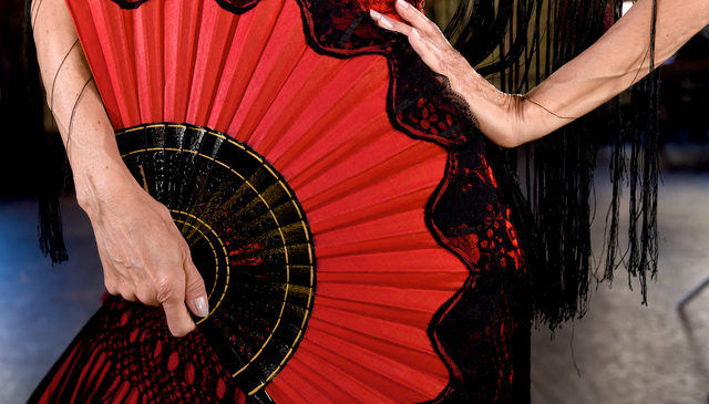 Flamenco dancers often use a fan as a prop