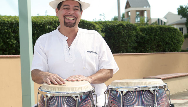 David Lucca and his congas
